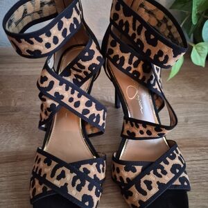 Jessica Simpson Leopard Print Heels